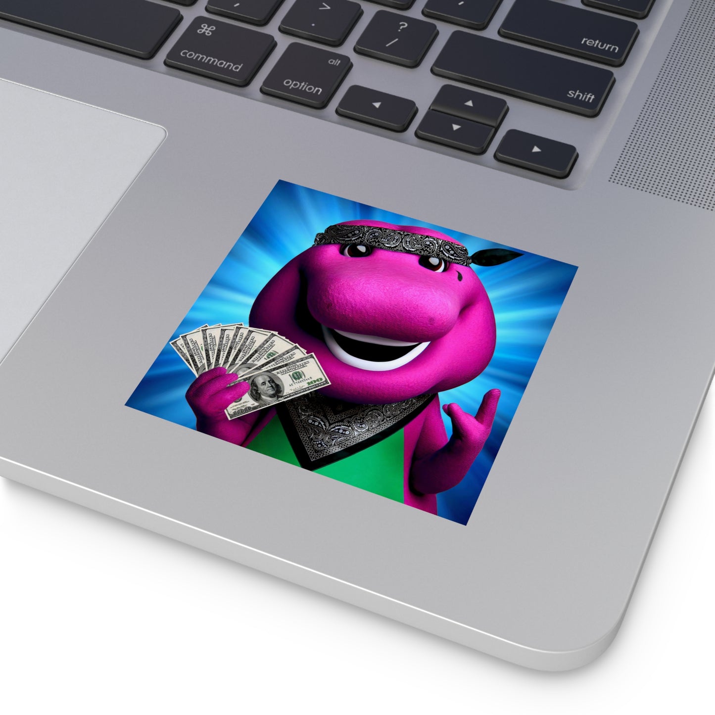 Barney the Bling-a-saurus Sticker
