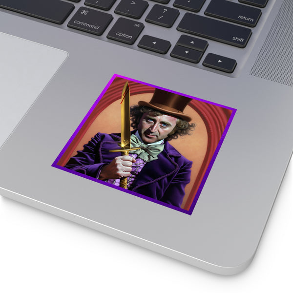 Golden Wonka Bar Blade Sticker