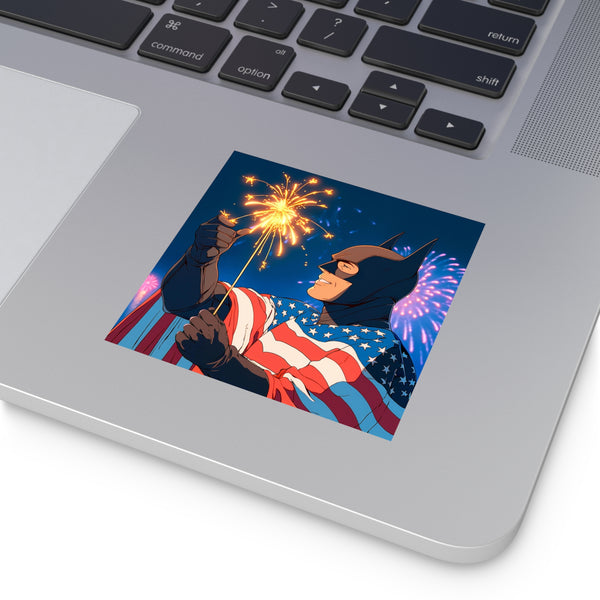 Stars, Stripes and Batarangs Sticker